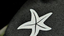 Load image into Gallery viewer, Ocean Drip Black Coastal Shark Hoodie XL