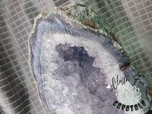 Load image into Gallery viewer, 8" Amethyst & Blue Agate Crystal Cluster