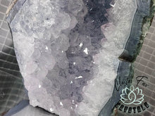 Load image into Gallery viewer, 8" Amethyst & Blue Agate Crystal Cluster