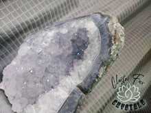 Load image into Gallery viewer, 8" Amethyst & Blue Agate Crystal Cluster