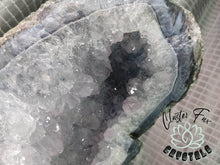 Load image into Gallery viewer, 8" Amethyst & Blue Agate Crystal Cluster