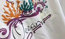 Load image into Gallery viewer, ACX Ocean Drip Glitter Handmade Octopus Athletic Jacket LG