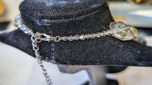Load image into Gallery viewer, Smoked Faceted Lucite Glass Chunky Flower Necklace