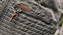 Load image into Gallery viewer, Drei Master German Distressed Denim Jacket LG