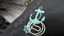 Load image into Gallery viewer, Ocean Drip Black Mesh Back Tank Top MD-LG (Pants Sold Separately)