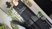 Load image into Gallery viewer, Ocean Drip Black Mesh Back Tank Top MD-LG (Pants Sold Separately)