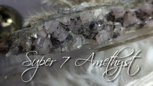 Load image into Gallery viewer, 5" Druzy Super 7 Amethyst Crystal Cluster
