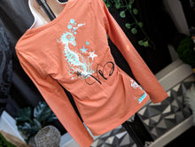 Load image into Gallery viewer, Vixen Drip Gothic Ocean Vibes Seahorse Shirt SM