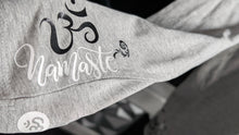 Load image into Gallery viewer, Custom Pressed "Ohm" Namaste Yoga Lotus Shirt SM