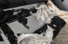 Load image into Gallery viewer, Custom Made Mirror Jewelry Box with Lace Mermaid & Accents