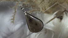 Load image into Gallery viewer, Smokey Quartz Crystal Stainless Steel Necklace