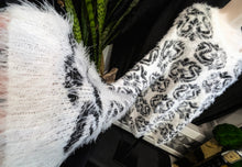 Load image into Gallery viewer, New Woman Design Damask Design Faux Fur Sweater XL