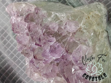 Load image into Gallery viewer, Amethyst Prasiolite Crystal Cluster on Stand
