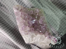 Load image into Gallery viewer, Amethyst Prasiolite Crystal Cluster on Stand

