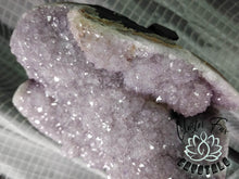 Load image into Gallery viewer, Druzy Amethyst Crystal Cluster on Stand
