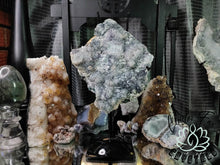 Load image into Gallery viewer, 11&quot; Flower Amethyst Crystal Cluster on Stand
