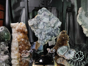 11" Flower Amethyst Crystal Cluster on Stand