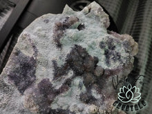 Load image into Gallery viewer, 12&quot; Flower Amethyst Crystal Cluster on Stand
