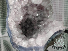 Load image into Gallery viewer, Amethyst &amp; Blue Agate Crystal Cluster
