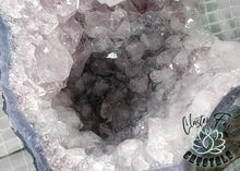 Load image into Gallery viewer, Amethyst &amp; Blue Agate Crystal Cluster
