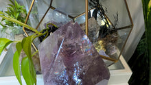 Load image into Gallery viewer, 8" Amethyst Quartz Crystal Pillar Tower (chipped tip)
