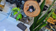 Load image into Gallery viewer, Wood Decor with Amethyst Crystal in Middle

