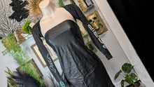 Load image into Gallery viewer, Ocean Drip Black Coastal Bolero Shrug Top SM-LG
