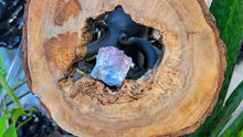 Load image into Gallery viewer, Wood Decor with Amethyst Crystal in Middle
