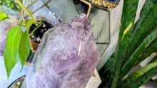 Load image into Gallery viewer, 8" Amethyst Quartz Crystal Pillar Tower (chipped tip)

