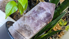 Load image into Gallery viewer, 8" Amethyst Quartz Crystal Pillar Tower (chipped tip)
