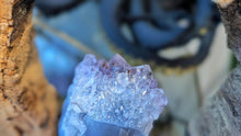 Load image into Gallery viewer, Wood Decor with Amethyst Crystal in Middle
