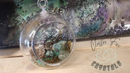 Artificial Moss & Crystal Healing Hanging Sphere