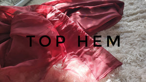 Deep Red Burgundy Sheer Curtain Panels 5pc