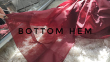 Load image into Gallery viewer, Deep Red Burgundy Sheer Curtain Panels 5pc
