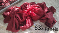 Deep Red Burgundy Sheer Curtain Panels 4pc