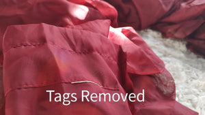 Deep Red Burgundy Sheer Curtain Panels 4pc