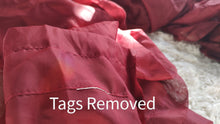 Load image into Gallery viewer, Deep Red Burgundy Sheer Curtain Panels 5pc

