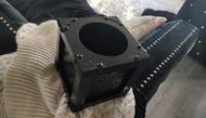 Black Painted Wicker/Wood Kleenex Box Cover