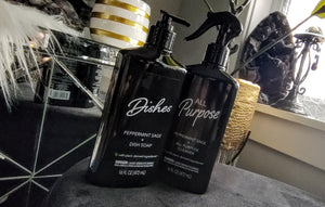 Plant Based Peppermint Sage Dishsoap & Cleaner NEW