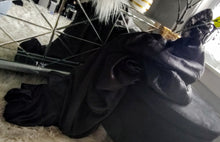 Load image into Gallery viewer, Black Satin Twin Duvet COVER Only
