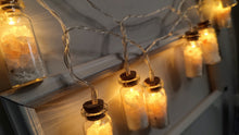 Load image into Gallery viewer, Himalayan Salt &amp; Selenite Led Jar Lights w/Batteries (10pc)
