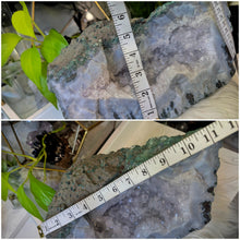 Load image into Gallery viewer, 11" Amethyst &amp; Blue Agate Crystal Cluster
