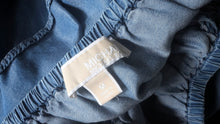 Load image into Gallery viewer, Michael Kors Denim Look Off Shoulder Ruffle Top MD
