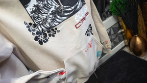 Ocean Vibes Shark Glitter Hoodie LG