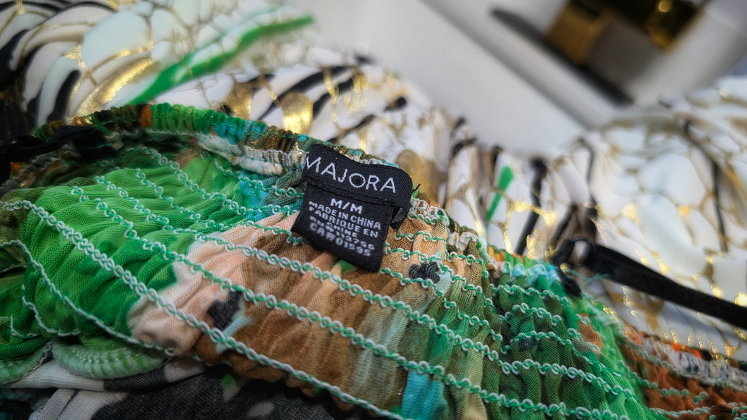 Majora Gold Colorful Accent Dress MD