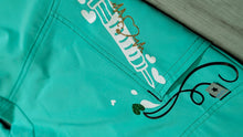 Load image into Gallery viewer, Nurse Drip Glitter Minty Green Medical Scrub Pants LG
