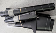 Lot of Vinyl Wrap Scraps (mostly metallic grey- some blue/black)