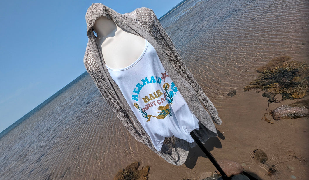 Mermaid Hair Ocean Drip Tank Top XL NWT