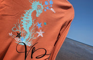 Vixen Drip Gothic Ocean Vibes Seahorse Shirt SM