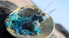 Load image into Gallery viewer, Emerald Selenite Crystal &amp; Artificial Moss in Seashell
